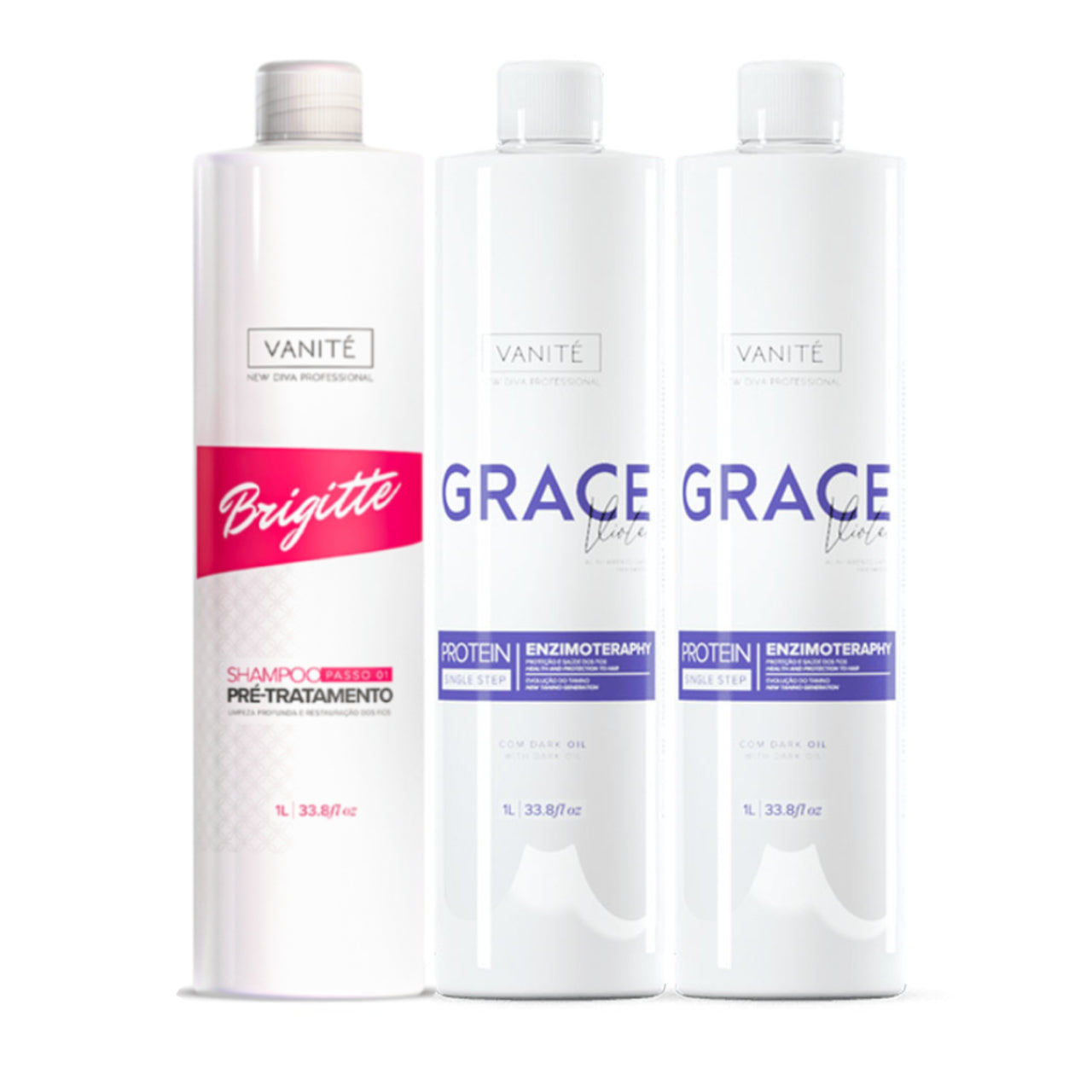 KIT - 2x Grace Violet 1L + 1x Shampoo Brigitte