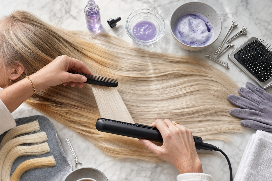 How Do I Straighten Blonde Hair Without Turning It Brassy Safely?