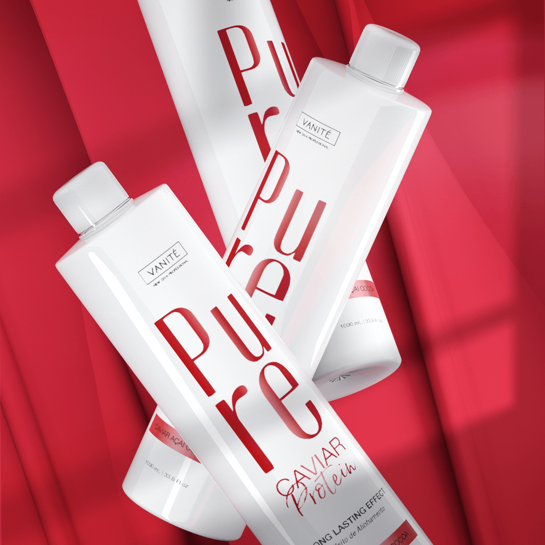 Kit - 3 Units Pure Protein | Semi Definitive Organic and Formaldehyde Free | For All Hair Types | 1000ml