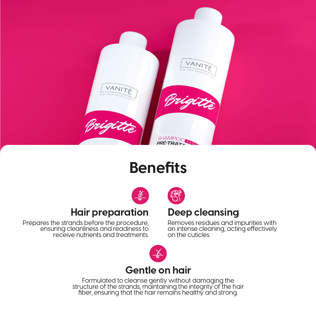 Brigitte Pre-Treatment Shampoo | Cleaning and Preparing Threads | For All Hair Types | 1000ml