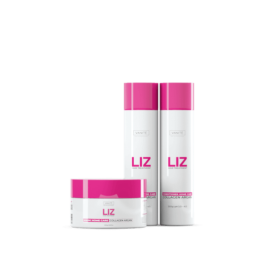 Kit Home Care Liz | 01 Shampoo 250ml+ 01 Conditioner 250ml + 01 Mask 300g | For All Hair Types