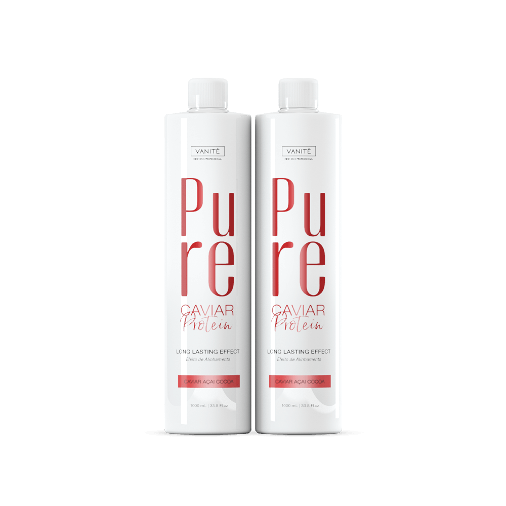 Kit - 2 Units Pure Protein | Semi Definitive Organic and Formaldehyde Free | For All Hair Types | 1000ml